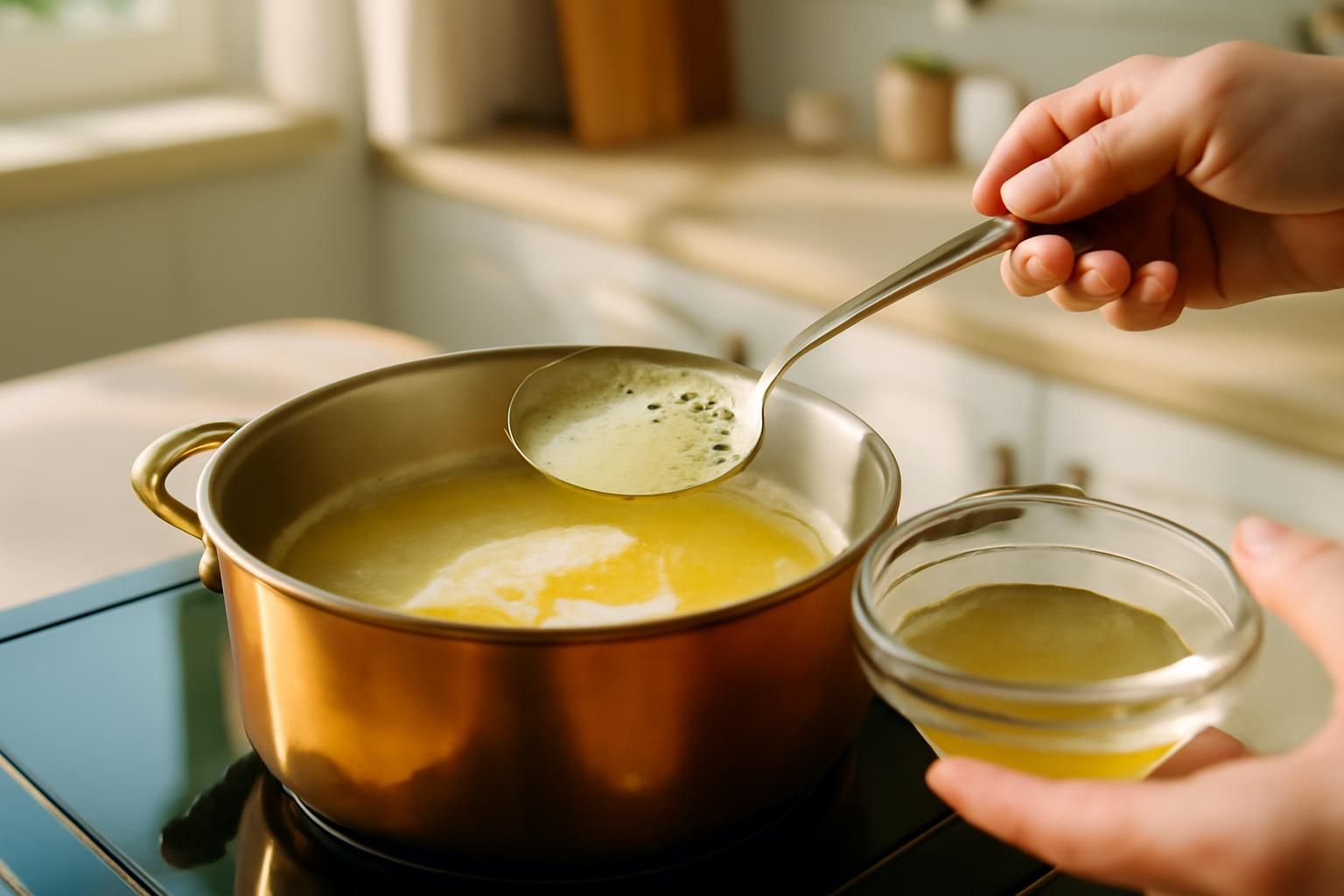 découvrez comment faire du beurre clarifié facilement chez vous avec notre guide étape par étape. idéal pour la cuisine, le beurre clarifié offre une saveur riche et une meilleure résistance à la chaleur.
